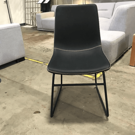 Australian Furniture Warehouse Alana Chair Black PU - Black Leg discounted furniture in Adelaide