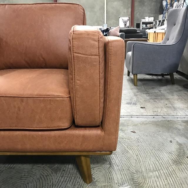 CORAL Dahlia Sofa Chair - Tan Fabric discounted furniture in Adelaide