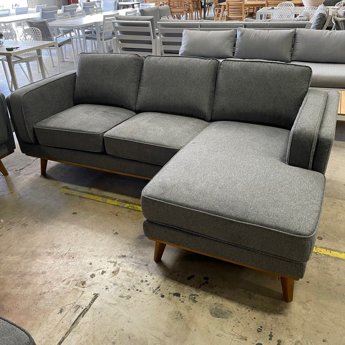 CORAL Dahlia RHF 3 Seat with Chaise -Grey discounted furniture in Adelaide