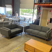 CORAL Dahlia 3+2 Seat Sofa - Grey discounted furniture in Adelaide