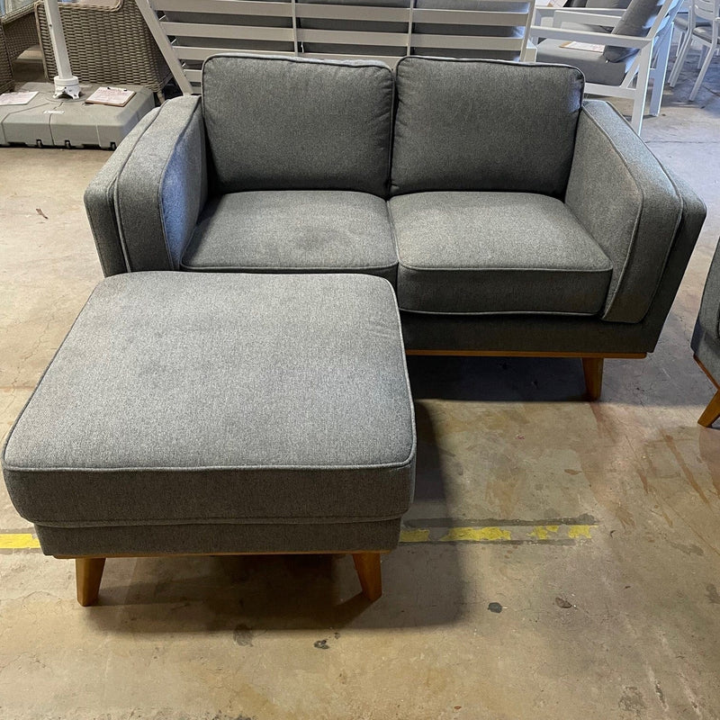 CORAL Dahlia Ottoman- Grey discounted furniture in Adelaide