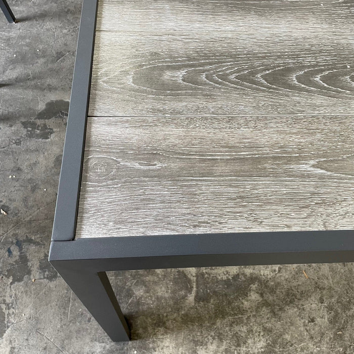 GOOD Ekaterina fixed 227cm table- Gunmetal discounted furniture in Adelaide