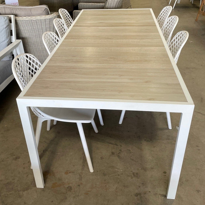 GOOD Ekaterina fixed 227cm table- White discounted furniture in Adelaide