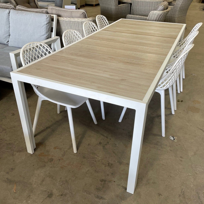 GOOD Ekaterina fixed 227cm table- White discounted furniture in Adelaide