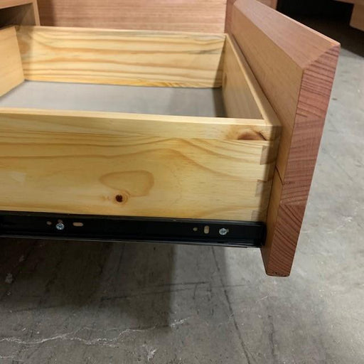 Australian Furniture Warehouse Jasper Bedside 2 drawer Tasmanian oak discounted furniture in Adelaide