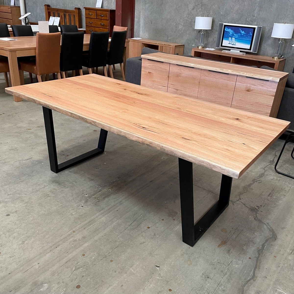 Knox V2 Dining Table 240cmTassie Oak — Australian Furniture Warehouse