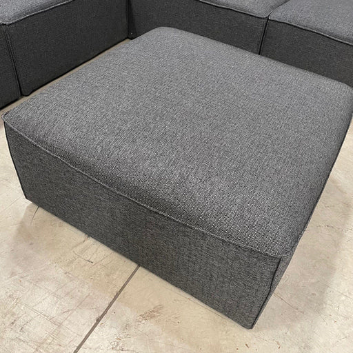 Australian Furniture Warehouse Layne Ottoman - Dark Grey discounted furniture in Adelaide