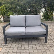 Australian Furniture Warehouse Matzo Outdoor 2 Seat Lounge -Gunmetal discounted furniture in Adelaide