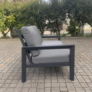 Australian Furniture Warehouse Matzo Outdoor 2 Seat Lounge -Gunmetal discounted furniture in Adelaide