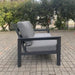 Australian Furniture Warehouse Matzo Outdoor 2 Seat Lounge -Gunmetal discounted furniture in Adelaide