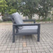 Australian Furniture Warehouse Matzo Outdoor 1 Seat Lounge - Gunmetal discounted furniture in Adelaide