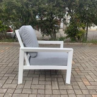 GOOD Matzo Outdoor 1 Seat Lounge -White discounted furniture in Adelaide