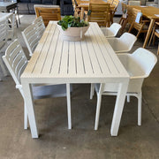 Australian Furniture Warehouse Matzo Post leg table 210X 90cm- White discounted furniture in Adelaide