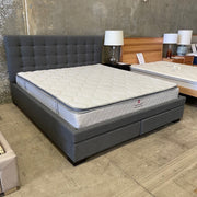 Australian Furniture Warehouse Memphis Bed King with Drawers -Dark Grey discounted furniture in Adelaide