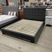 Australian Furniture Warehouse Memphis Bed Queen -Dark Grey discounted furniture in Adelaide