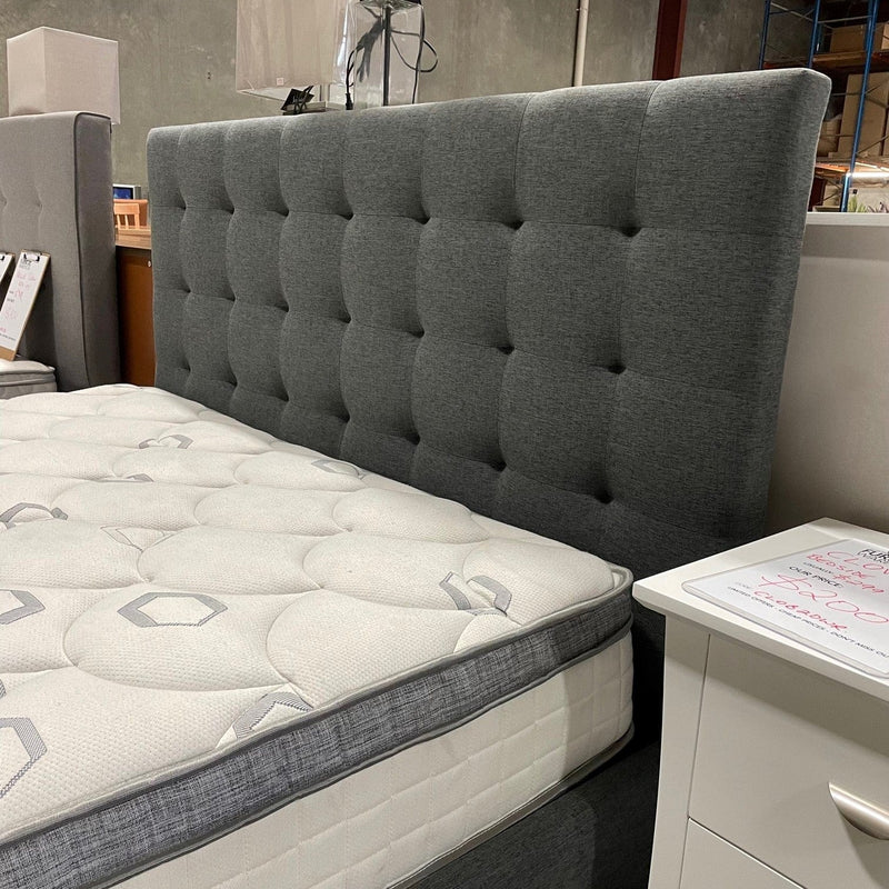 Australian Furniture Warehouse Memphis Bed Queen -Dark Grey discounted furniture in Adelaide