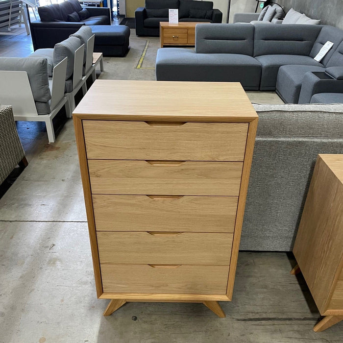 Australian Furniture Warehouse Milano Tallboy 5 drawer discounted furniture in Adelaide