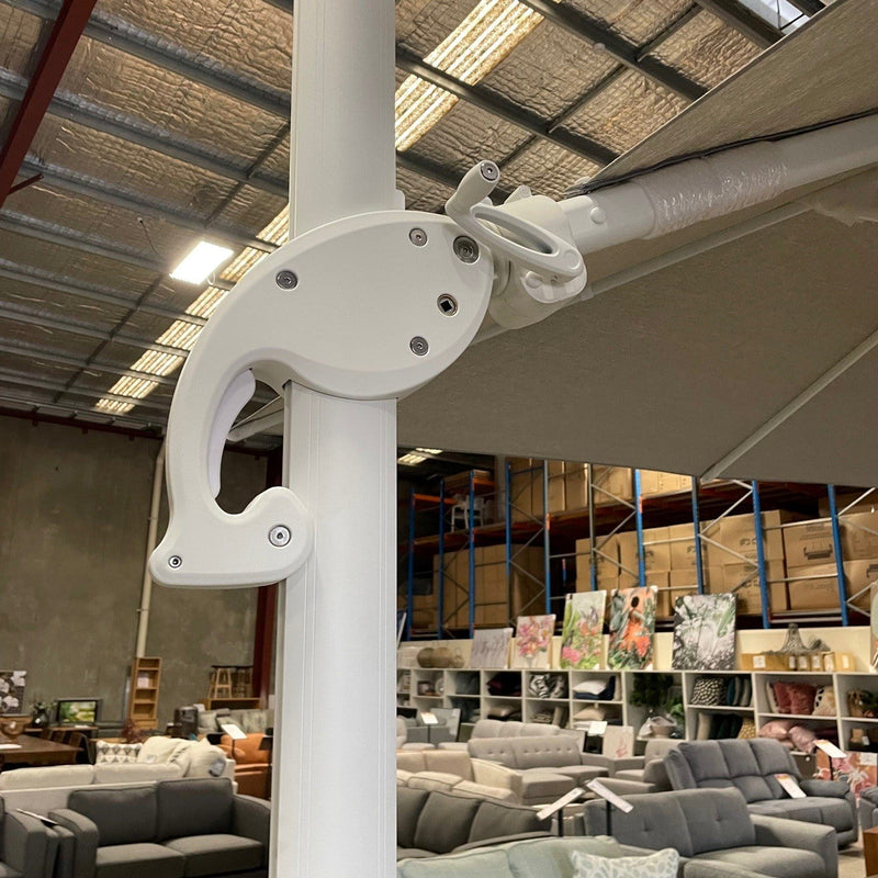 Australian Furniture Warehouse Marina Umbrella 3x4m-Charcoal Spuncrylic discounted furniture in Adelaide