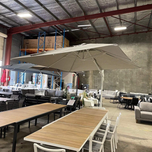 Australian Furniture Warehouse Marina Umbrella 3x4-Grey Spuncrylic discounted furniture in Adelaide