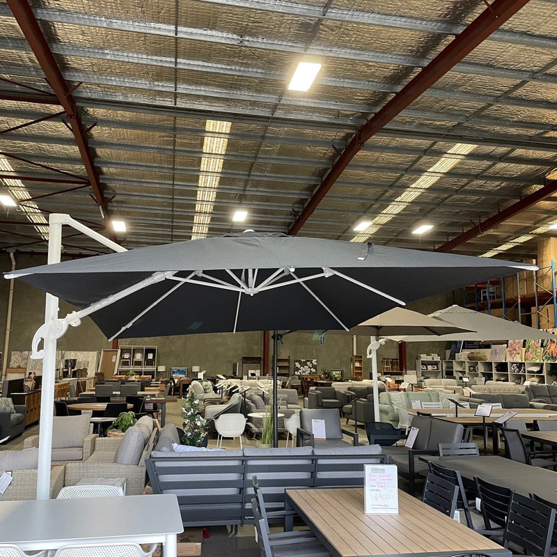 Australian Furniture Warehouse Marina Umbrella 3x3m- Charcoal Spuncrylic discounted furniture in Adelaide